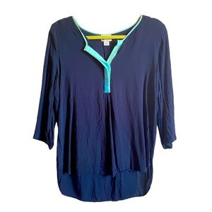 STYLUS Navy Women’s Blouse Size Medium